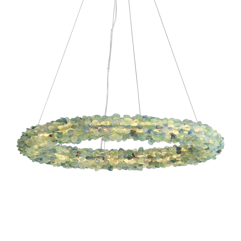 Lustre à DEL 30 po, Turquoise
