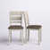 Luz Linen Slat Back Side Chair in White