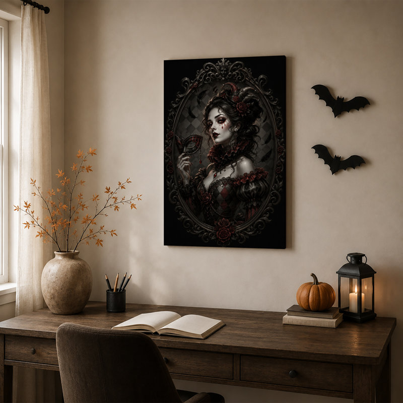 Art mural sur toile Halloween, H 18 po x l 12 po