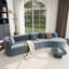 Canapé modulaire moderne avec motif courbé et coussins-259719432