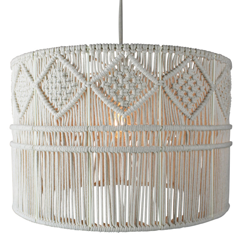 1 - Light White Shaded Pendant