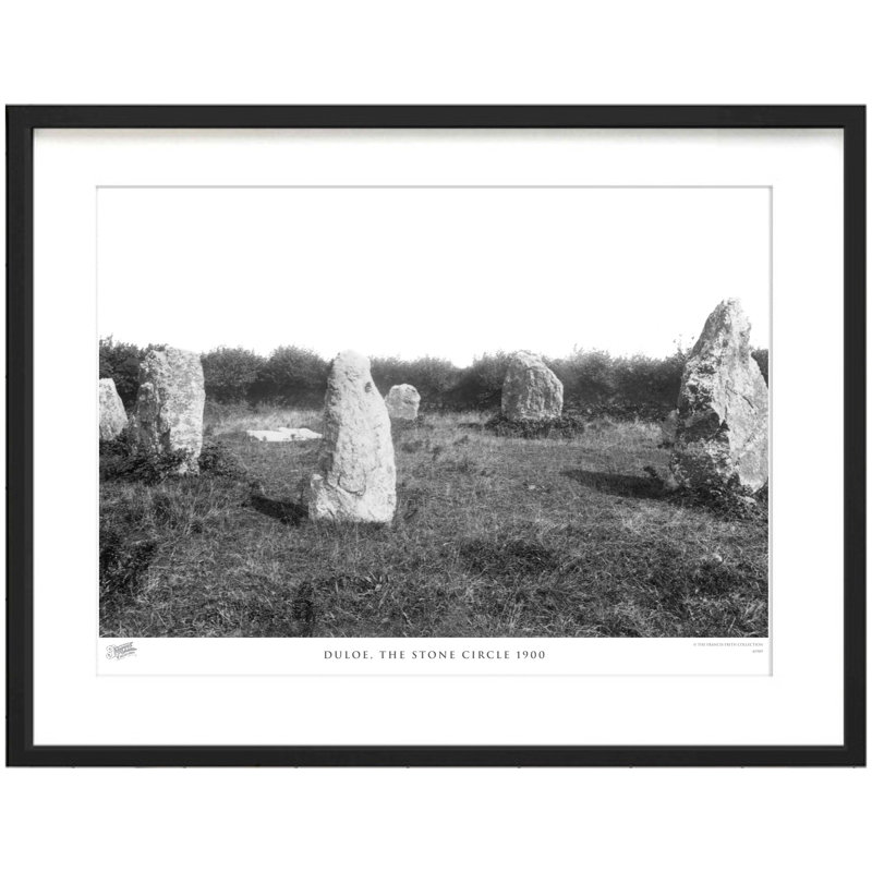 Duloe, The Stone Circle 1900 - Single Picture Frame Print, 28cm H x 36cm W x 2.3cm D