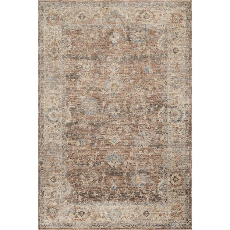 Zerivah Traditional Vintage Floral Area Rug