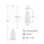 Luminaire suspendu conique 1 lumière Sumrall