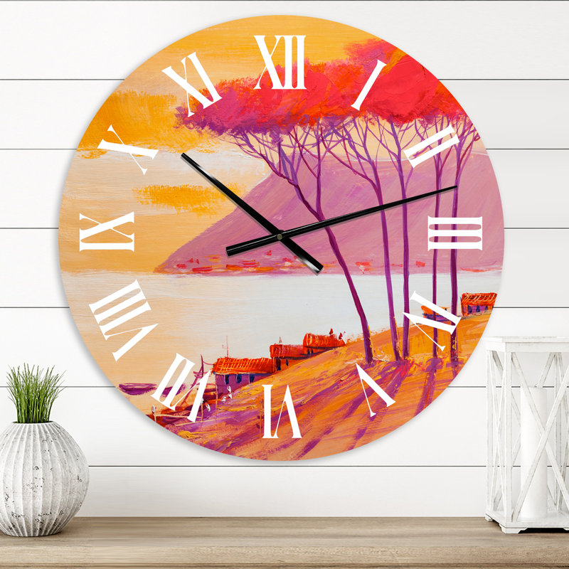 Horloge murale jaune, Petit