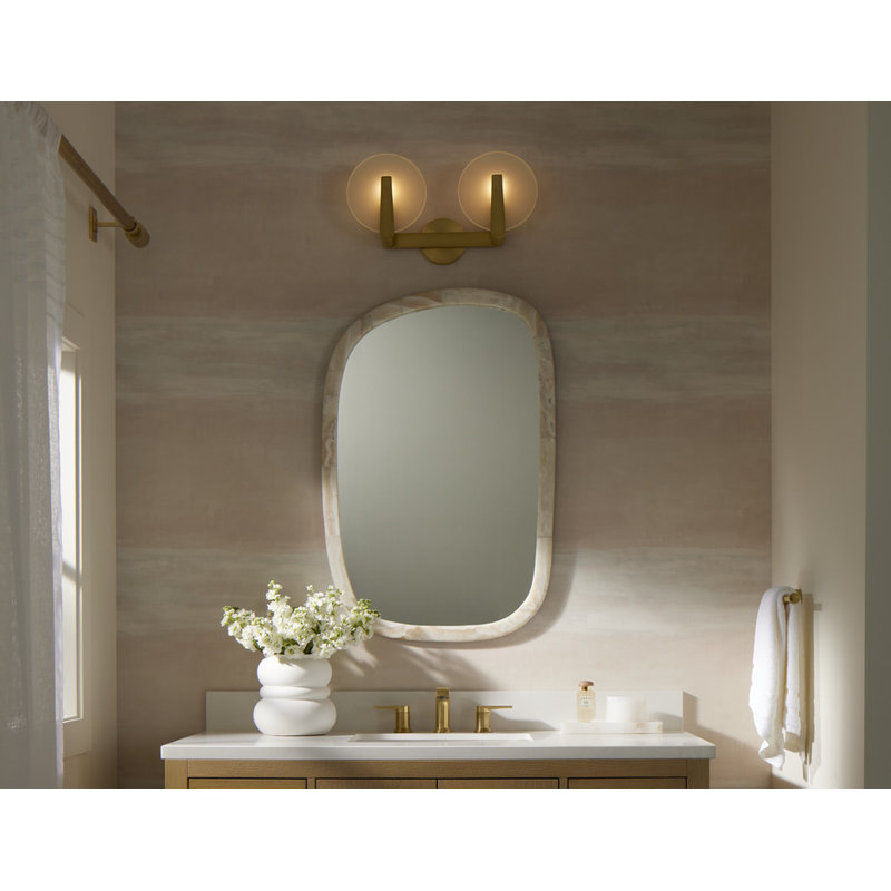 Hint Two-Light Sconce, Polished Chrome