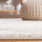 Lorenco Southwestern Machine Made Power Loom Polypropylene Area Rug in Ivory/Sage-756150525