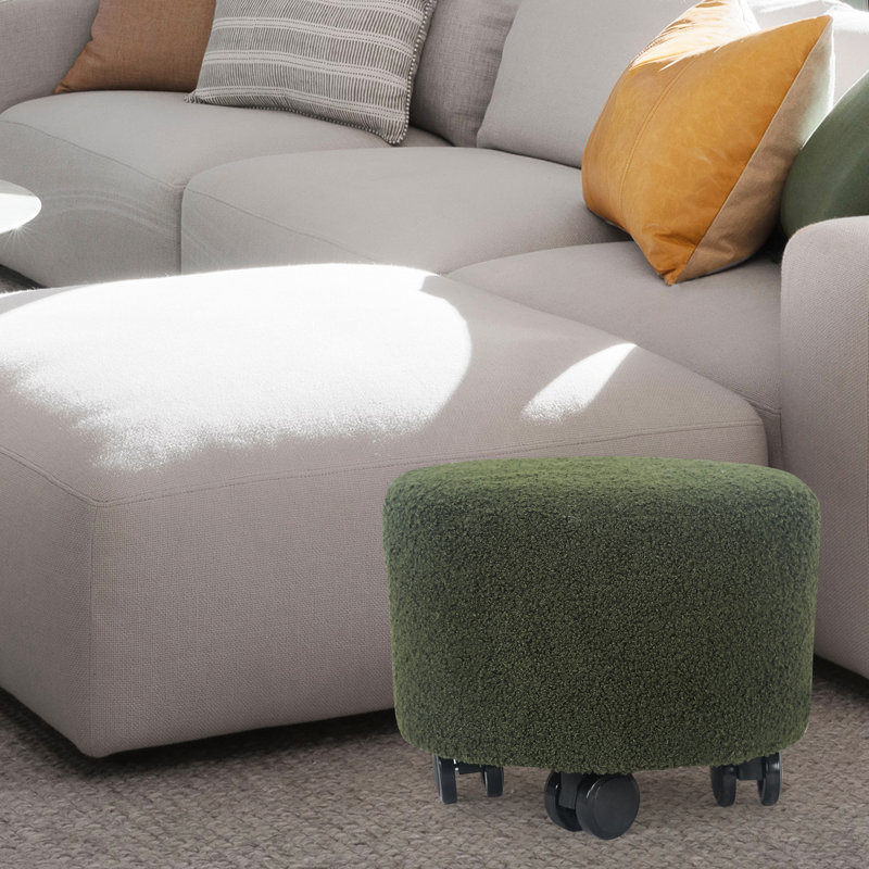 Repose-pieds Jesalee, 100 % polyester vert