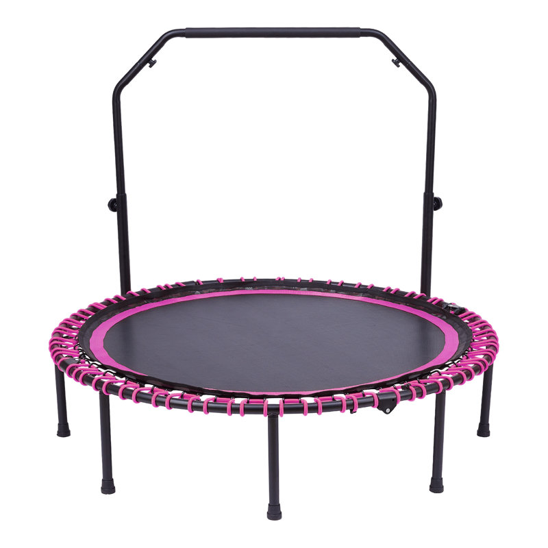 Freeport Park ft Round Backyard Trampoline, Black/Pink