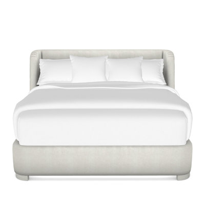 Tansy Solid Wood Wingback Bed
