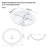 17"x15.5" Semi - Recessed White Ceramic Bathroom Countertop Vessel Sink, Construction Quality, Stain Look Simple Installation Means Minimalist Design, Acid And Scratch , Quick Cleaning-603143842-603143843