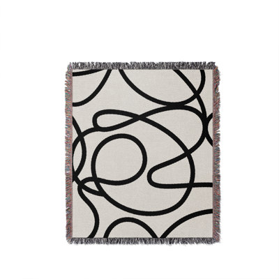 Jeté en coton Doodles