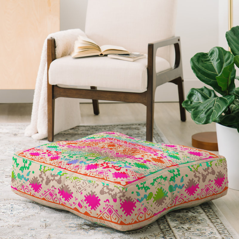 Aimee St Hill Eva Floor Pillow, Beige/Pink