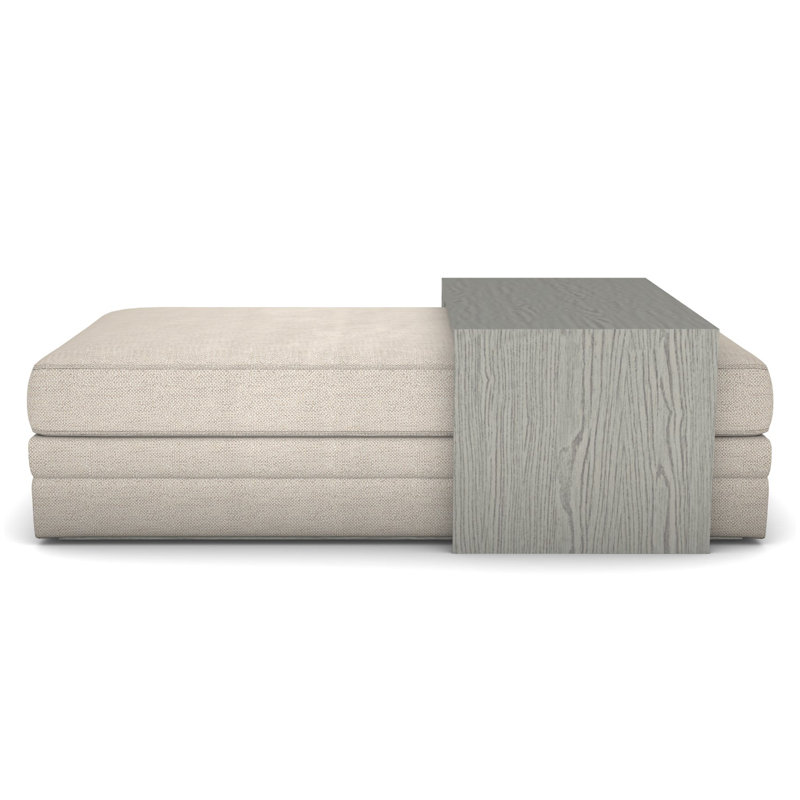 Boyden Bumper with Wide Table, Impala Linen, Dove Gray