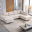 312cm Wide 5 Seater Corner Sofa Bed, L-Shaped Sectional with Pull-Out Sleeper, Reversible Chaise