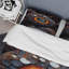 Ensemble de housse de couette noir et orange Aquace Geode II - Stone Geode-101240908