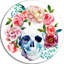 «Skull Bouquet», impression d'art graphique contemporain-35120079-35120083