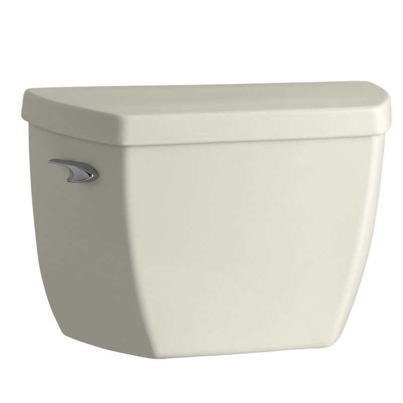 Highline Classic Toilet Tank with Left-Hand Trip Lever, 1.6 GPF, Biscuit