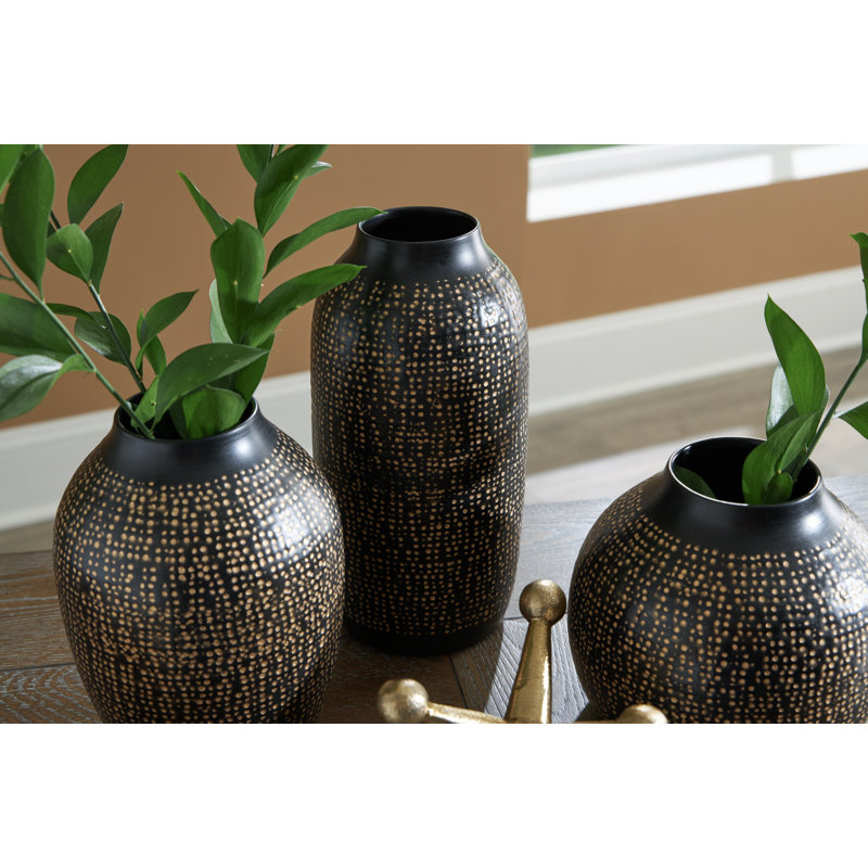 Vinburn Accessory Set (Set Of 5), Black/Gold