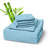 Premium Rayon From Bamboo Blend Sheet Set With Deep Pockets, Cooling and Breathable-370659617-370659661