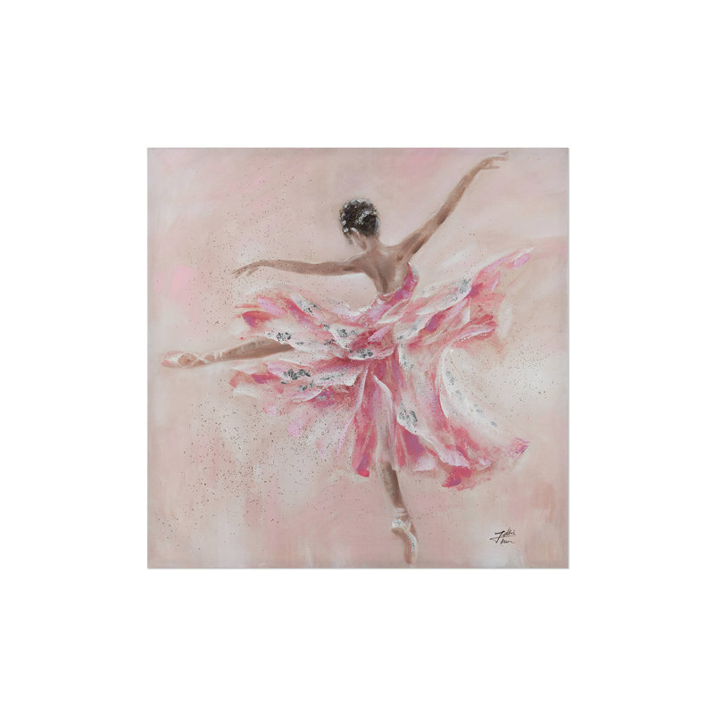 Hand -painted Butterfly Ballerina Acrylic Painting