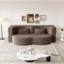 Canapé-lit moderne avec 2 coussins, canapé-lit convertible en tissu rembourré de mousse, matelas pliant double de 15 po pour le salon, lit d'invité, salle de jeux, aucun assemblage requis, brun-477650366