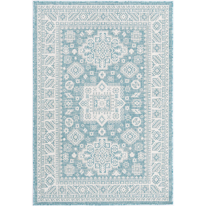 Tapis d'extérieur couleur bleu, Rectangle 4 pi x 6 pi