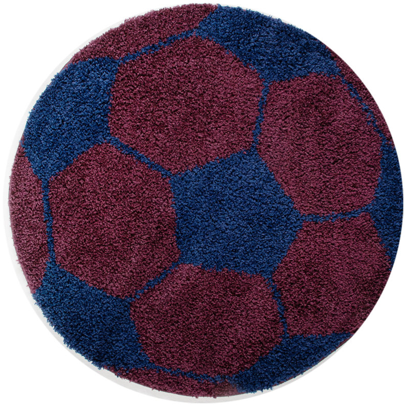 Chasteen Shag Rug, Yellow, Round 120cm