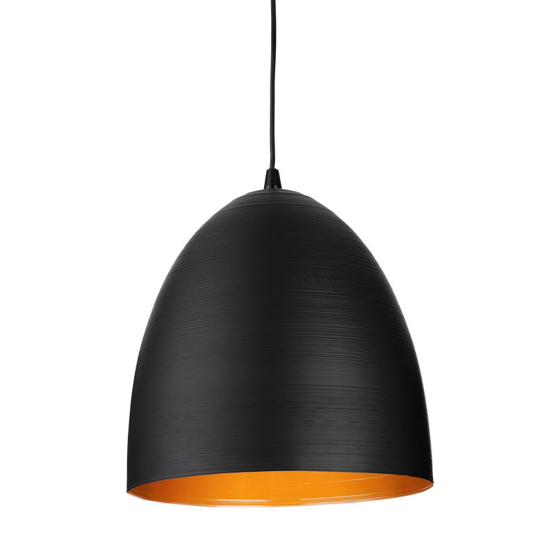 1 - Light Black Dome Pendant