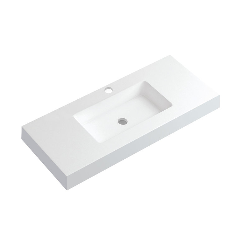 DAX 18.12'' Matte White Bathroom Sink