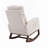 Modern Rocking Chair, with Wood Legs and Side Pocket