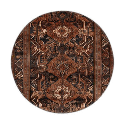 Turkish Black Indoor and Outdoor Area Rug