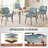 PU Leather Upholstered Dining Chairs With Stitched Detailing And Soft Padding - Perfect Side Chairs For Dining Rooms, Kitchens, And Living Rooms.-93037766