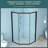 Diamond-Shaped Corner Shower Door