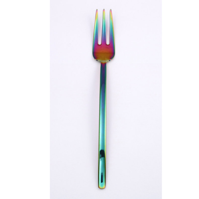 Due Serving Fork - 12 Pieces, Rainbow