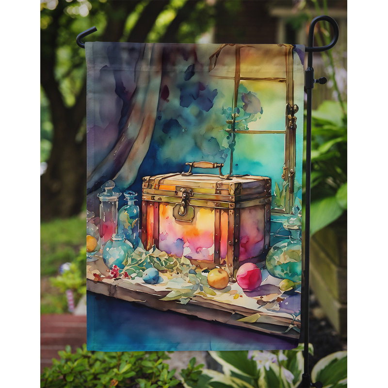 Drapeau de jardin double en polyester H 15,5 po x l 11,25 po