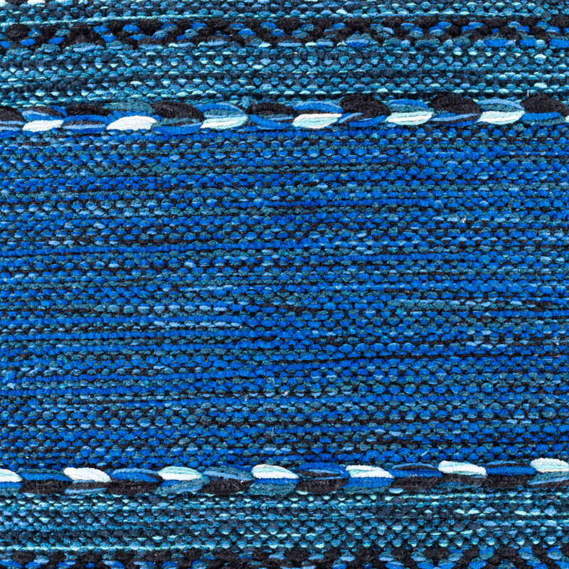 Housse et insert de coussin décoratif Doralynne, Cobalt, 20 po x 20 po, Polyester/ Bourre en polyester