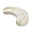 Demarri Ivory Boucle 3-Piece Curved Sectional-598105344
