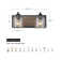 Dimmable Vanity Light with Seeded Glass