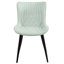 Pu Leather Upholstered Dining Chairs Modern Wingback Side Chairs With Metal Legs-1943470432