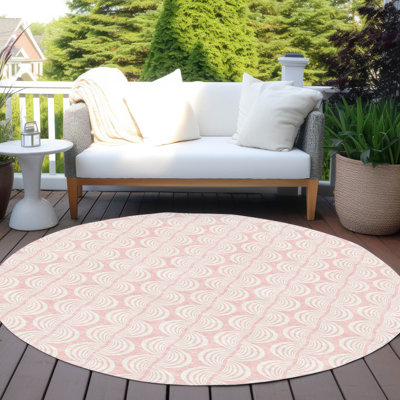 Tapis intérieur / extérieur rose Darya 