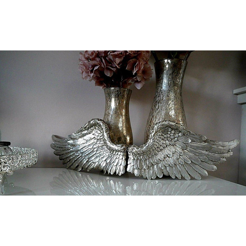 Daisy Religious & Spiritual Figurines & Sculptures, Silver, 10cm H x 22cm W x 2.5cm D