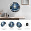Horloge murale de 23,6 po Moonlit-468154387