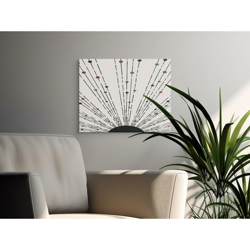 Wrapped Canvas Print Set, 30.48 cm H x 91.44 cm W, Grey/Black