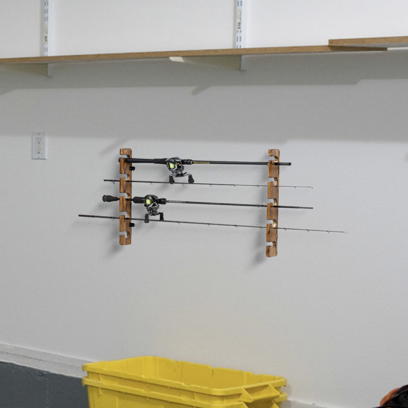 Solid Wood Fishing Rack