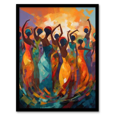 Alazae Abstract Africa Dance African Dancing Rhythm Body - Single Picture Frame Print
