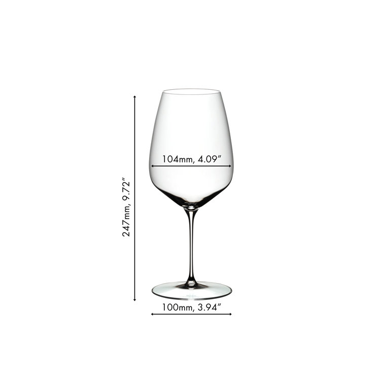 Riedel Heart to Heart Crystal Dishwasher Safe Cabernet Red Wine Glass (2  Pack) 