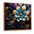 Toile avec cadre flottant brun