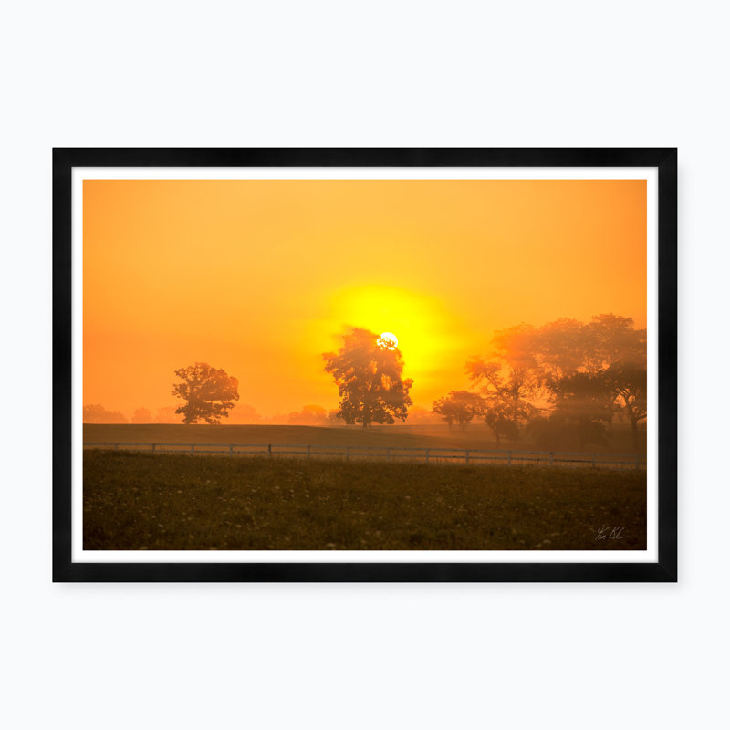«Meadow Sunrise IV» par Tim Klein - Photographie avec cadre photo