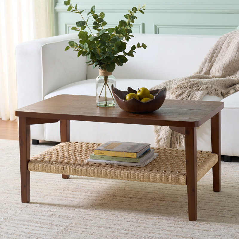 Dino 1 Shelf Coffee Table, Walnut